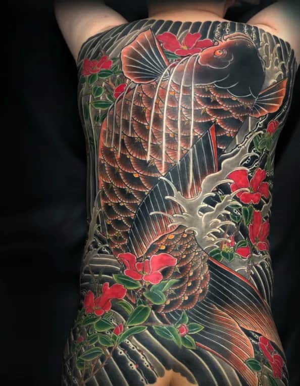 노잔디 타투 - 등판 이레즈미