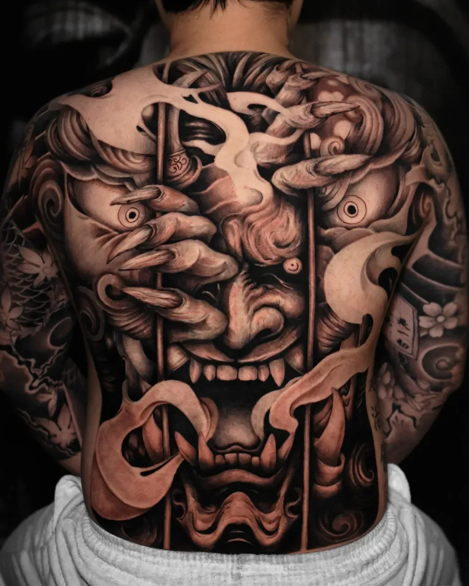 한야, 등판 hannya back piece