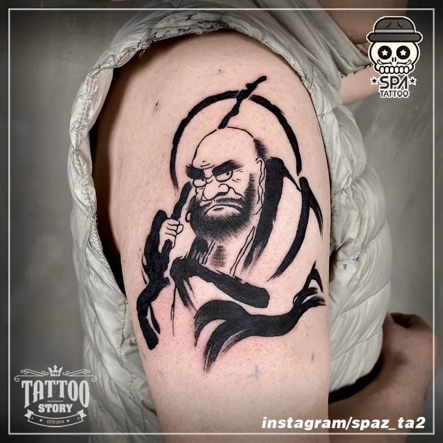 달마대사 달마도 타투 - 1