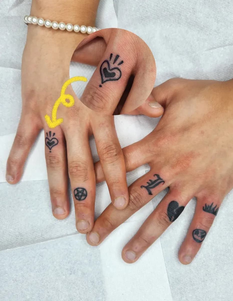 프리핸드 하트와 리터치