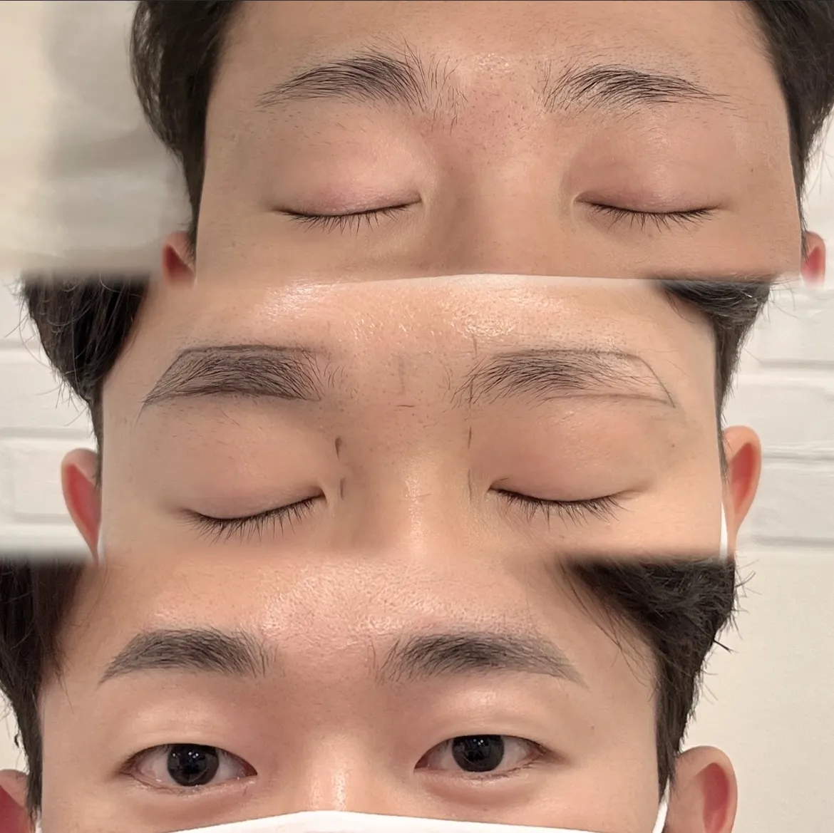 부산남자눈썹 ( 콤보 기법 )