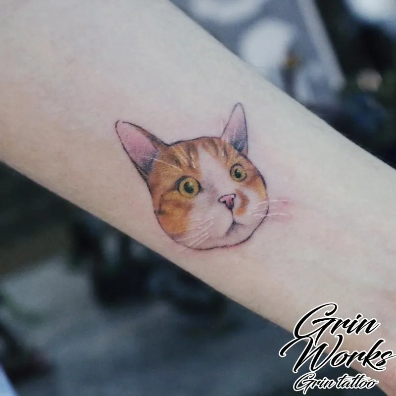 반려묘 고양이 타투
