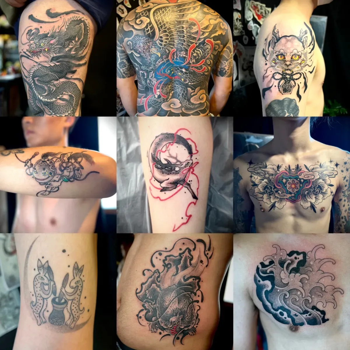 묘당타투 2023 작업 모음 - 1