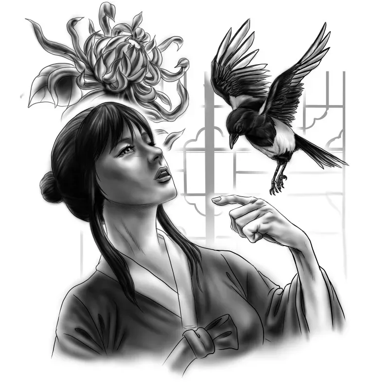 견우와 직녀(직녀 팔부분)