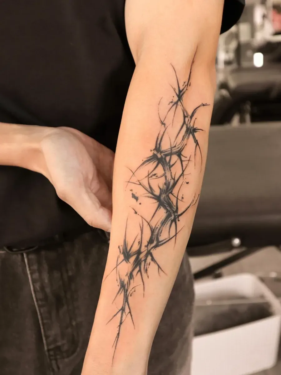 문의율1위 가시타투🖤 시크한 추상, 가시나무, 가시, 멋진, 추천, 호랑이✨